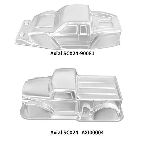 Axial 1/24 RC Crawler Clear Plastic Body Shell - SCX24 AXI90081 - color: Scx24 Plastic Clear Body Shell Axi90081