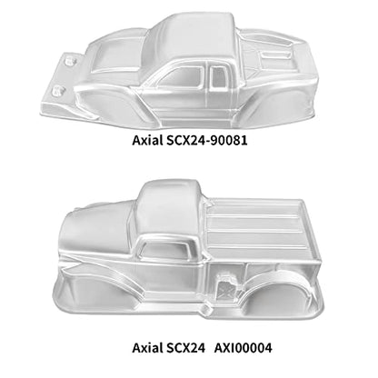 Axial 1/24 RC Crawler Plastic Clear Body Shell for SCX24 AXI90081 AXI00004 DIY Upgrades - color: Scx24 Plastic Clear Body Shell Axi00004