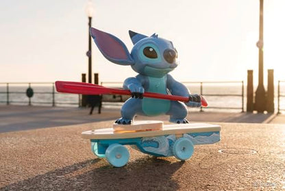 Jada Radio Control Stitch with Surfboard - 2.4 GHz - Straight Forward and Reverse Curve - 1 Channel - Integrated Figure - for Children from 3 Years - 25 cm - (253074009)