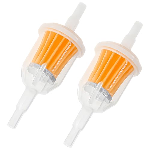 2 PCS Gas Inline Fuel Filters, 1/4" 5/16" Small Engine Motorcycle Gas Filter with Magnet, Inline Fuel Filters Replacement for AM116304 120-436 25 050 22-S Gy20709 21541500