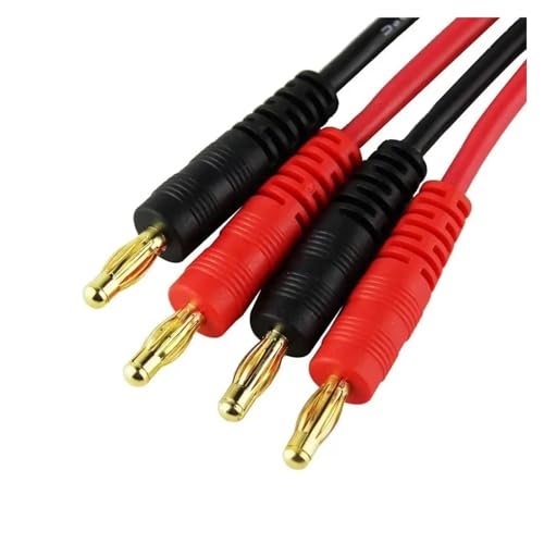 EC5 4mm 12awg 300mm Gold Plated Banana Plug Charge Lead Cable With Silicone Wire For RC Car Lipo Battery Parts Replacement Upgrade Use RC Car Upgrade Part