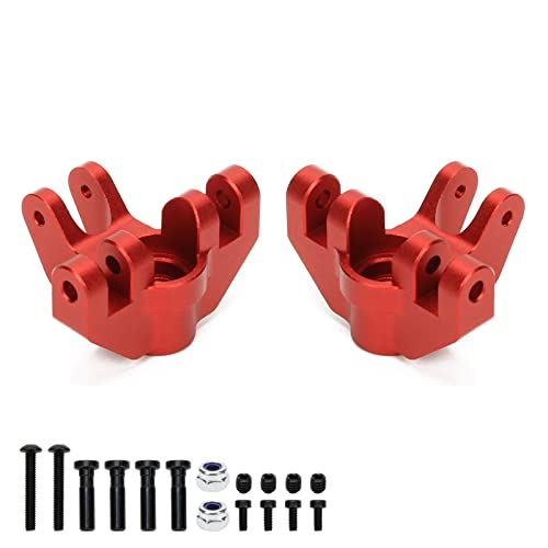 RCAWD Spindle Set Front Steering Blocks LOS244004 for Losi 1/8 LMT Upgrade Parts Red - color: Red