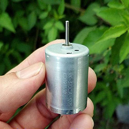 Lcuihua-dc Motor Toy Boat Car Tool Model Motor, 27300RPM DC 5V-12V, Micro Mini 370 Electric Motor, 6V 9V Carbon Brush Large Torque High Speed