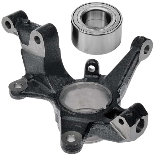 Detroit Axle - 2pc Front Right Knuckle Kit for 2007-2012 Mazda CX-7 | 2007-2015 CX-9, 2008 2009 2010 2011 Passenger Side Steering Knuckle Wheel Bearing Replacement - size: 2UW471911/Kit