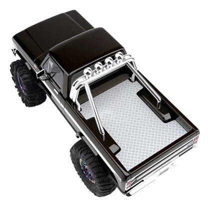 Stainless Steel Rear Body Anti-Skid Plate Board 1/18 TRX4M F-150 High Trail Crawler Truck Shell