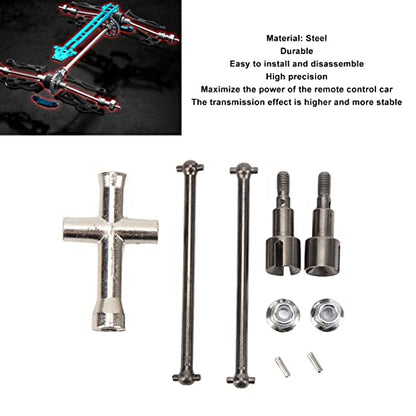 RC Car Rear Drive Shaft Steel Rear Axle Shaft 64mm Dogbone 5mm Ball Cup Replacement Part for SCY 16101 16102 16103 16201 1 16 RC Cars
