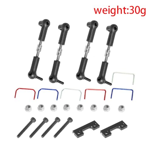 RC Front Rear Sway Bar Kit for Traxxas E-Revo/Mini Slash 1/16 RC Car Modify & Upgrade