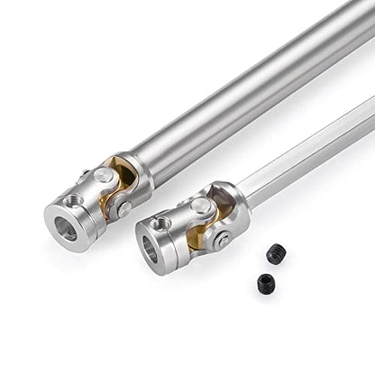 RC-Hub 1Pcs RC Driveshafts Metal Drive Shaft 45-50/47-57/55-67/60-80mm for 1:14 Tamiya Trailer Tractor Truck RC Crawler Car (140-180mm) - size: 140-180mm