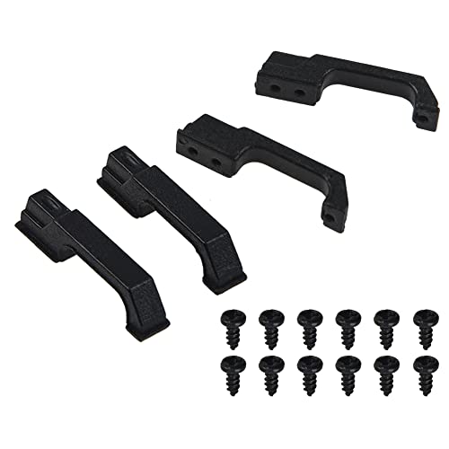 RC Plastic Door Handle Fuel Tank Cap Door Hinge Hood Grille Cover Grille Decoration Accessories Compatible with Traxxas TRX-4 TRX4 1/10 RC Crawler