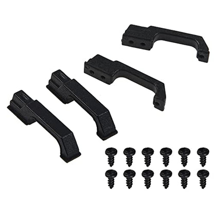 RC Plastic Door Handle Fuel Tank Cap Door Hinge Hood Grille Cover Grille Decoration Accessories Compatible with Traxxas TRX-4 TRX4 1/10 RC Crawler