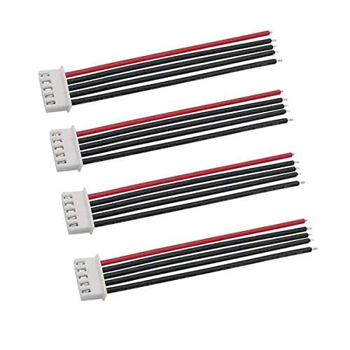 FLY RC 14.8v 4s Lipo Battery 5pins Balance Charger Cable Lead Wire Connector (10pcs 4s 5pin) - style: 10pcs 4s