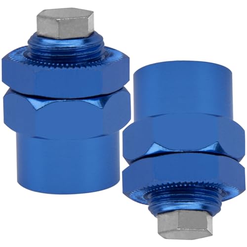 Aluminum Alloy 12mm to 17mm Wheel Hex Drive Hub Adapter Conversion 15mm Offset Extension for 1/10 Off-Road RC Car Monster Truck (Blue) - color: Blue
