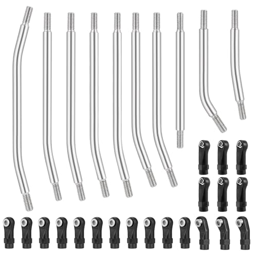 RCLIONS High Clearance Suspension Links Linkage for Redcat Ascent Fusion | 1/10th RC Crawler Car Upgrade Parts,Made of Stainless Steel