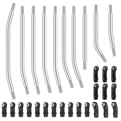 RCLIONS High Clearance Suspension Links Linkage for Redcat Ascent Fusion | 1/10th RC Crawler Car Upgrade Parts,Made of Stainless Steel