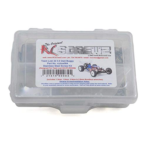 LOS084 - Losi 22 3.0 2wd Buggy (TLR03006) Stainless Screw Kit