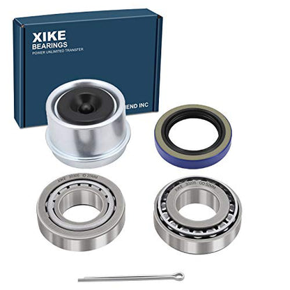 XiKe Trailer Wheel Bearings Kit 30205, 1 Set,Fits for 25mm Axles | Includes 473551 Seal and OD 52mm Dust Cover and Cotter Pin. - size: 30205 + Seal ID 1.250, style: Pack 1 Set