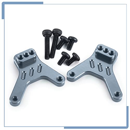 2PCS RC Aluminum Alloy Rear Shock Mount Shock Tower, Titanium | For Kyosho Mini Z 4x4 1/18 Scale Jimny 1/24 Scale Wrangler - color: Titanium