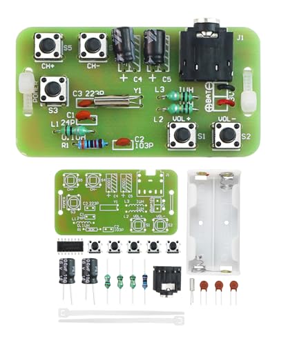 Soldering Practice Kit DIY Stereo Radio Plug-in Circuit Kit Learn Soldering Kit for Beginners - style: DJJ003