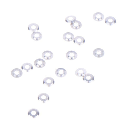 20PCS Mini Metal Washer Gasket Shim Spacers for 520 Ball Bearing Guide Wheel Roller 94768 Spare Parts for Tamiya 4WD RC Car