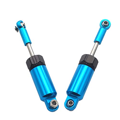 4Pack Share Goo Metal Shock Absorber Kit Damper Suspension Upgrade Part Compatible with WPL 1/16 C14 C24 RC Crawler Off-Road Car Truck (Blue) - color: Blue