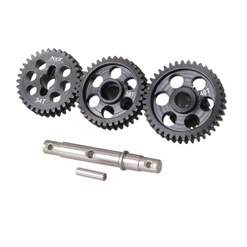 KYX Racing Hard Steel Transmission Gear Set Upgrades Parts Accessories for 1/18 RC Crawler Car Axial UTB18 Capra
