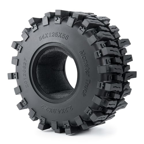 RC Rubber 2.2 Crawler Tires 125MM | For Axial SCX10 Upgrade 1/10, RC Crawler Car