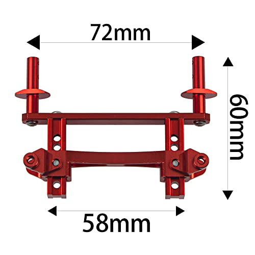 Metal Front & Rear Body Mounts Shell Post Fixing Bracket Compatible with Traxxas TRX4 Defender 8215 1/10 RC Crawler Car Upgrade Part