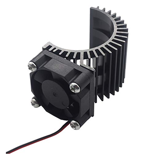 ShareGoo RC 540 545 550 Brushless Brushed Motor Heatsink with Cooling Fan 5-6V for HSP HPI Wltoys Himoto Tamiya 1/10 RC Crawler Truck Off Road Buggy Car