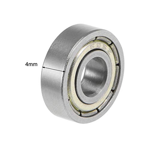 uxcell 695ZZ Deep Groove Ball Bearings Z2 5mm X 13mm X 4mm Double Shielded Carbon Steel 2pcs - size: 5mmx13mmx4mm