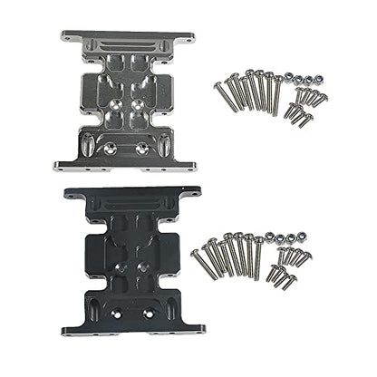 Aluminum Speed Center Skid Plate CNC Machined for 1/10 RC Axial SCX10 (Black)