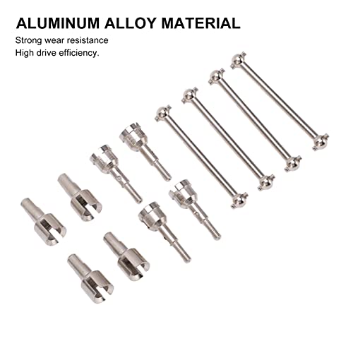 RC Dog Bone Drive Shaft,RC Dogbone Adapter Diff Cup Joint Axle as RC Car Truck Parts Replacement,RC Diff Cup Joint for A949 A959 A969 A979 K929 and Other 1/18 RC Car(Silver)
