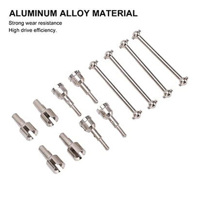 RC Dog Bone Drive Shaft,RC Dogbone Adapter Diff Cup Joint Axle as RC Car Truck Parts Replacement,RC Diff Cup Joint for A949 A959 A969 A979 K929 and Other 1/18 RC Car(Silver)