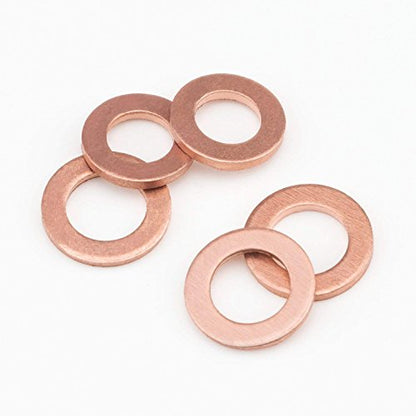 300 Pieces 12 Sizes Copper Metric Sealing Washers Assortment Set