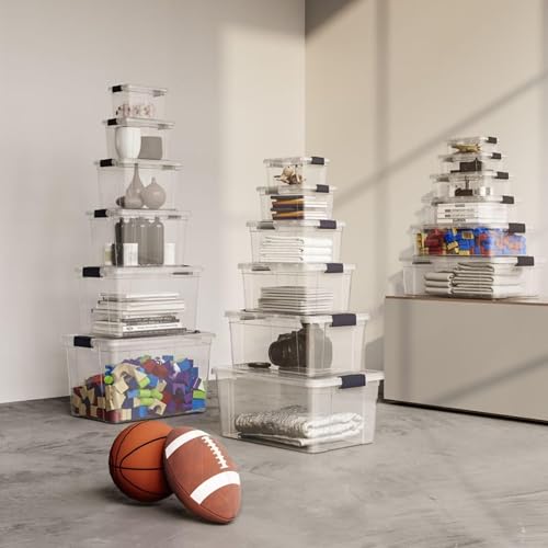 Superio Clear Storage Bins with Lids, Stackable Storage Box with Latches and Handles, Extra Small, 2 Pack 3 Quart - size: 3.5 Qt, style: 2 Pack