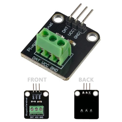 DS18B20 Temperature Sensor Module Kit with High-Accuracy Waterproof for Arduino Raspberry Pi DIY and Other Experiments