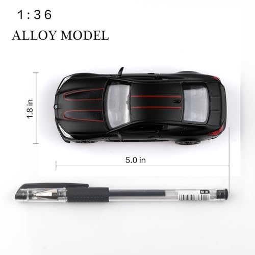 TOKAXI 1/36 Scale BMW M4 Diecast Model Cars,Pull Back Vehicles BMW Toy Cars,Cars Gifts for Boys Girls(Black)