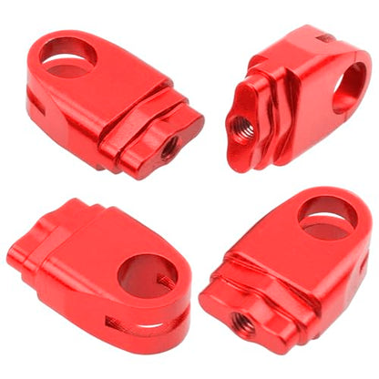 ShareGoo Metal RC Body Post Mounts Front Rear Body Holder Kit Compatible with Tamiya TT02 TT-02 1/10 RC Upgrade Parts (Red) - color: Red