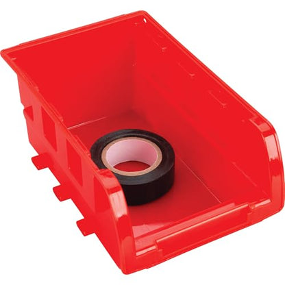 Performance Tool W5193 Half Bulk Bin Storage Rack with 32 Bins | Red and blue sorting trays. Black powder coated steel frame measures 45x37x11 in. Assembly hardware included - style: 47-Bin Half Storage Rack