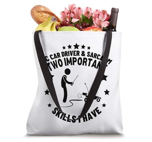RC Car Driver and Sarcasm Men Women Funny RC Cars Tote Bag