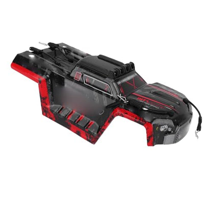 Keenso 1/18 RC car Body Shell, fit for 18108 18101 Remote Control car, with impactproof PVC Cover case Spare Parts Black red