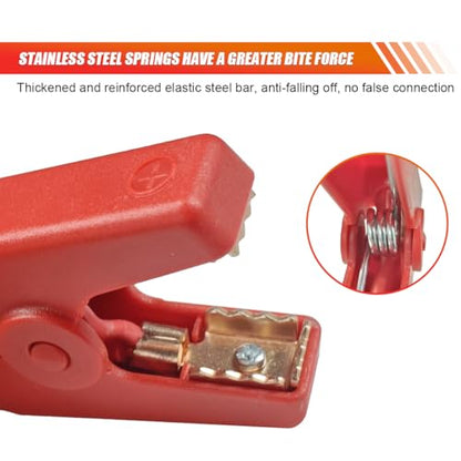 EC5 Car Emergency Jumper Starter Cable, Portable Car Booster Cable Replacement with Battery Clamp, 12V 10AWG Alligator Clip, Mini Jumper Cables Connector