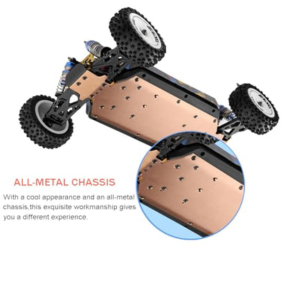124007 RC Off Road Race Car for Adults 1:12 Scale High Speed Brushless All Terrain RC Car Outdoor 4WD Remote Control Buggy with 2 Batteries
