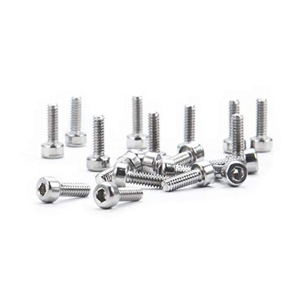 20pcs M2x6 M2 Screws for 1.9/2.2inch Wheel Rims 1/10 RC Crawler Car SCX10,TRX4 - size: M2 screws