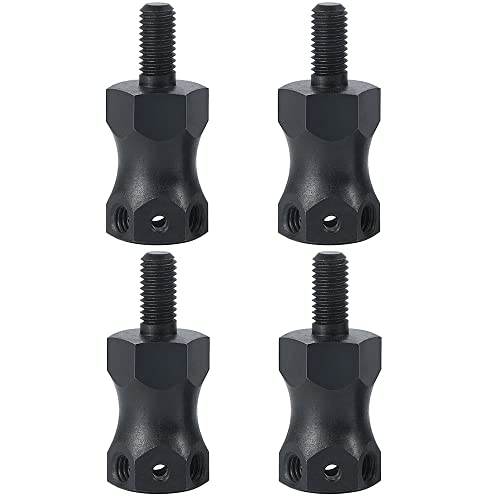 4Pcs RC Wheel Hex Adapter Extenders +15mm | For 1/10 Hammer Rey, Lasernut U4 Rock Truck, RC Buggy Car