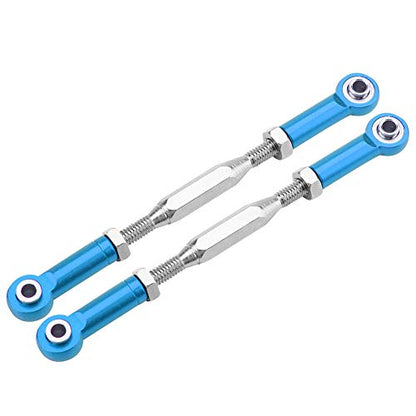 Al - Alloy Steering Linkage Rods, CNC Precision Machined & Anodized Surface Treatment, Durable and Easy Install Remove RC Accessories for Slash 1/10 RC Truck (SLA013B Blue)