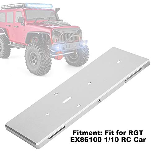 RC Battery Tray with Screw, Aluminum Alloy Replacement for RGT EX86100 1/10 RC Car, Lightweight and Durable Battery Mount for RC Vehicle (Silver 680022S) - color: Silver 680022s
