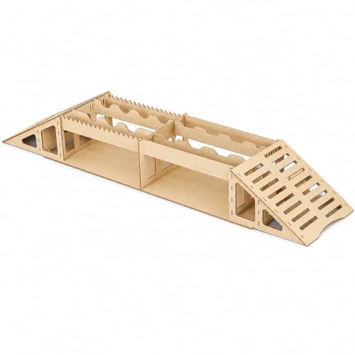 1/18 1/24 1/30 RC Crawler Obstacle for TRX4M SCX24 SCX30, Narrow Bridge | DIY assembly course parts, tabletop rock crawling practice, RC cars not included
