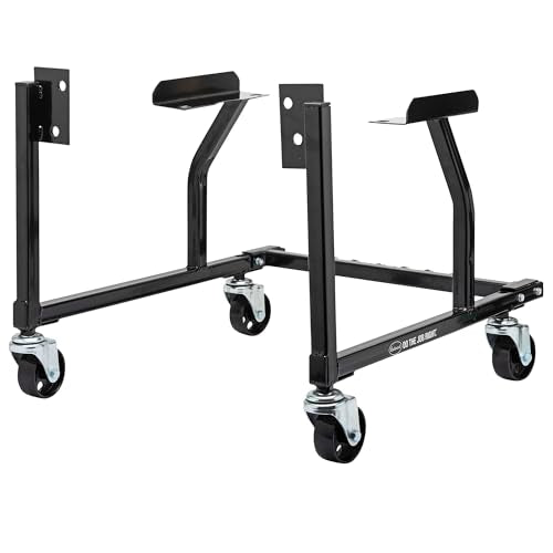 Eastwood Rolling Engine Storage Stand Cradle with Casters for Small Block Ford Motors