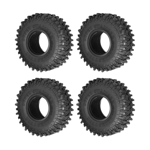 1.55 inch Tires Rubber Tyres for 1:10 RC Crawler Car D90 TF2 Tamiya CC01 LC70 MST JIMNY 90069 (95mm, C) - color: 95mm, C