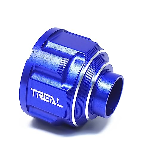 TREAL Aluminum 7075 Front & Rear Diff Housing Case CNC Machined Upgrades Compatible with XRT & XMAXX (Blue) - color: Blue